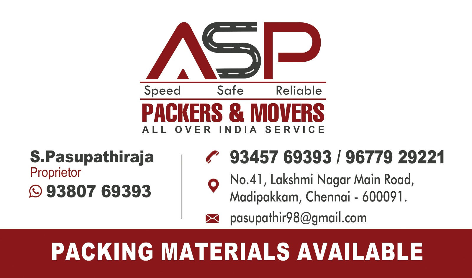 ASP Packers & Movers